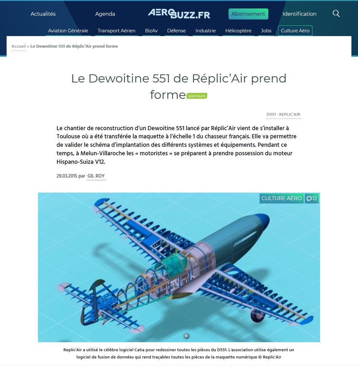 Le Dewoitine 551 de Réplic’Air prend forme